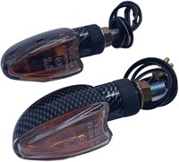 Knipperlicht Set (Carbon) Derbi Senda / Derbi Gpr 50 / Aprilia RS 50 / Aprilia SX 50 / Universeel Scooter / Bromfiets / Motorfiets - 40