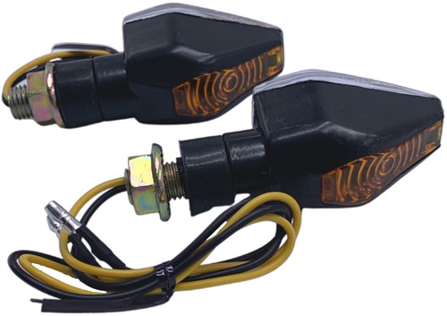 Knipperlicht Set Led (Zwart) Derbi Senda / Derbi Gpr 50 / Aprilia RS 50 / Aprilia SX 50 / Universeel Scooter / Bromfiets / Motorfiets - 50