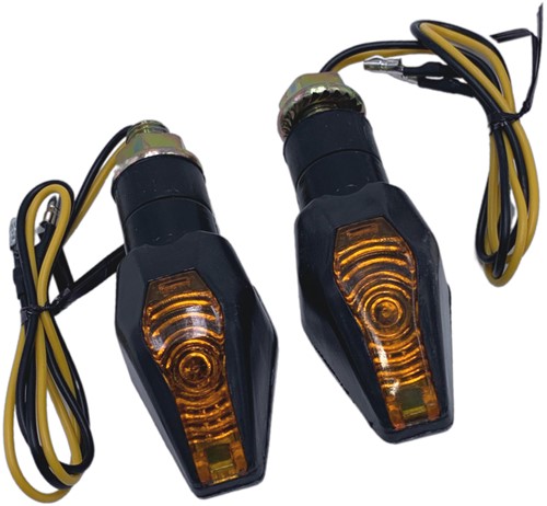 Knipperlicht Set Led (Zwart) Derbi Senda / Derbi Gpr 50 / Aprilia RS 50 / Aprilia SX 50 / Universeel Scooter / Bromfiets / Motorfiets-3