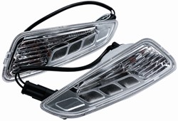 Knipperlichtset DMP Led Vespa Sprint en Primavera Helder voorzijde met Dagrijverlichting