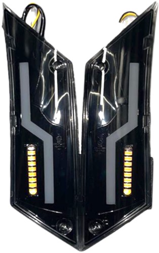 Knipperlicht Set EVO-1 Bliksem Piaggio Zip 2000 Achterzijde Power1