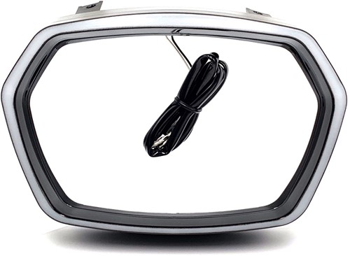 Koplamprand EVO-1 Glans Zwart + Led Lamp Tube 2.0 Vespa Sprint DMP