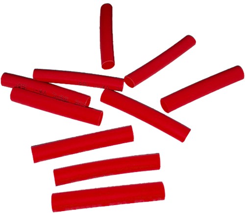 krimpkous 2.0mm x 40mm ROOD 10stuks