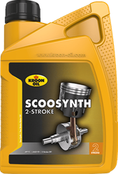Fles Kroon Scoosynth Olie 2T Mengolie 1000ml Half Synthetisch