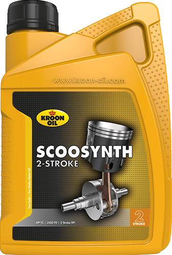 Fles Kroon Scoosynth Olie 2T Mengolie 1000ml Half Synthetisch