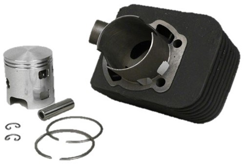 Cilinder DR 50cc Evolution Gietijzer Ø38,4 Pen Ø10 Piaggio Ciao / Si (Zuigerpen 10mm)