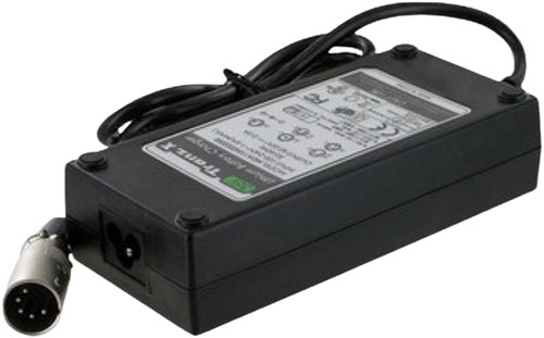 Acculader Li-ion XLR 5-pins TranzX 36 Volt / 2 Ah (Controleer stekker van oude oplader)