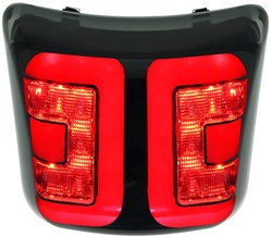 Achterlicht Power1 Vespa Gts 250 / Vespa Gts 300 Mat Zwarte Rand Smoke vanaf 2018 (Zonder Knipperlichten)