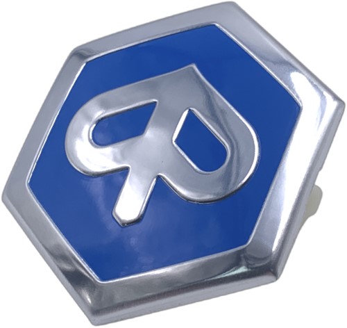 Logo Klik Voorscherm Piaggio Fly v.a 2012 / Liberty Rst / Piaggio Mp3 (Wiel logo) Origineel 1B003766 (klik systeem)