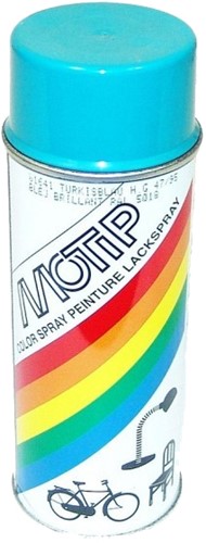 spuitbus motip hoogglans turquoise groen RAL 5018