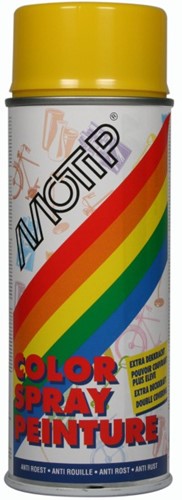 spuitbus motip hoogglans goudgeel RAL 1004
