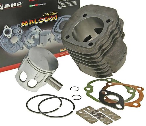 Cilinder Malossi 125cc Aprilia Scarabeo 100 / MBK Booster 100 / Yamaha Aerox 100 / Yamaha Bw's 100 / Yamaha Neo's 100 / Yamaha Zuma 100 (voor 100cc motorblokken) 3111374