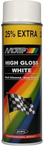 spuitbus motip wit hoogglans 500ml