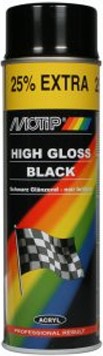 spuitbus motip zwart hoogglans 500ml