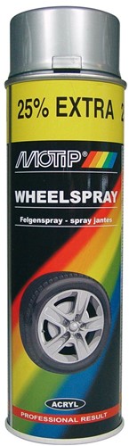 Spuitbus Motip Velgenlak Zilver 500ml