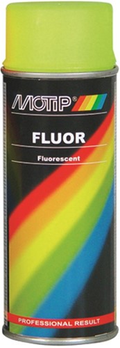 spuitbus motip fluorescerende lak geel 400ml