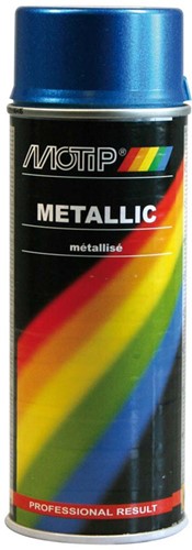 spuitbus motip metallic lak blauw 400ml