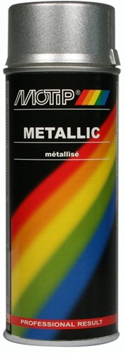 spuitbus motip metallic lak zilver 400ml