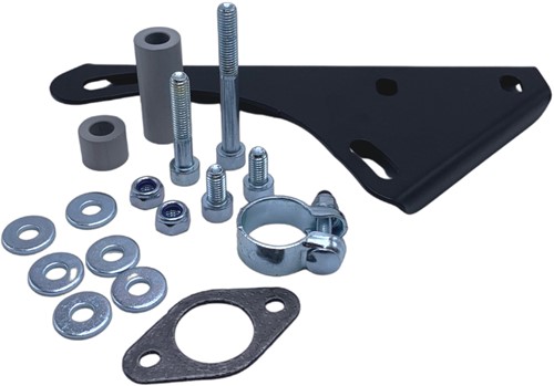 Montageplaat Uitlaat Steun Kymco 4t / Gy6 / Baotian 4t / China 4t / Btc 4t / Agm 4t / Znen 4t Universeel (Tecnigas Gp4)