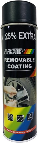 Motip Plastic Dip Sprayplast Matt Zwart Removable Coating 