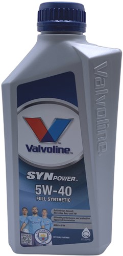 Motorolie Valvoline SYNpower 5W40 vol synthetisch voor Piaggio 4T / Vespa 4T / Gilera 4T / Kymco 4T / BTC 4T / AGM 4T / SYM 4T 1L