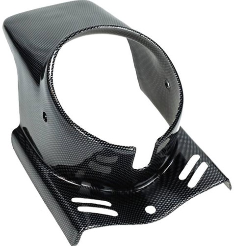 Koplamp Spoiler voor Puch Maxi - Carbon
