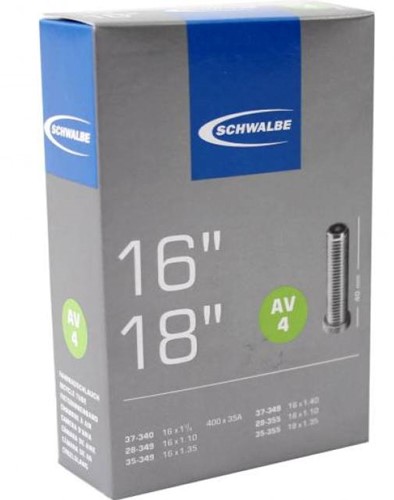Fiets Binnenband Schwalbe SV4 16-18" / 28/37-340/355 - 40mm Autoventiel