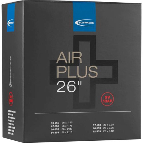 Fiets Binnenband Schwalbe Air Plus SV13AP 26" / 40/62-559 - 40mm Fransventiel