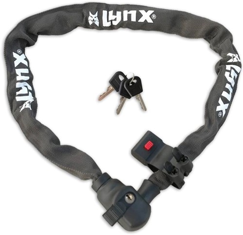 Fiets Kettingslot Lynx 100 cm x 5.5cm Donkergrijs 