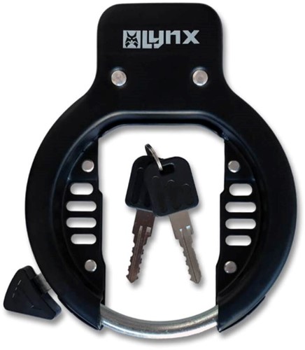 Fiets Ringslot Lynx 56mm Gehard staal zwart