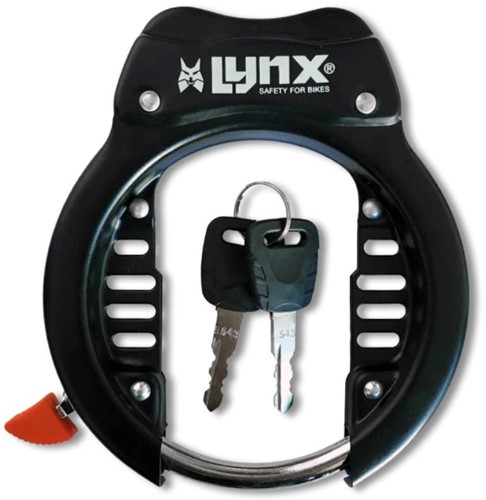 Fiets Ringslot Lynx 62mm Gehard staal zwart