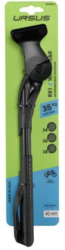 Fiets Zijstandaard Verstelbaar Ursus 26 t/m 29 Inch Met 40mm Plaat Zwart