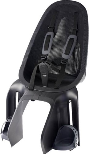 Kinderzitje Achter Qibbel Air Black Framebevestiging 2 T/m 6 Jaar