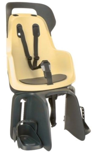 Kinderzitje achter Bobike Maxi Go Lemon Sorbet Dragerbevestiging