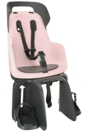 Kinderzitje achter Bobike Maxi Go Cotton Candy Pink Dragerbevestiging