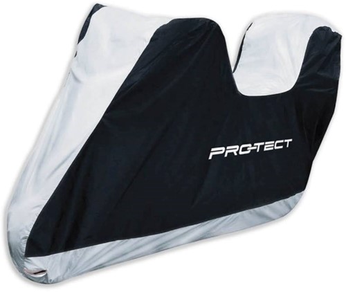 Scooterhoes Pro-tect Zwart Zilver 205 x B 85 x H 115cm Met Topkoffer