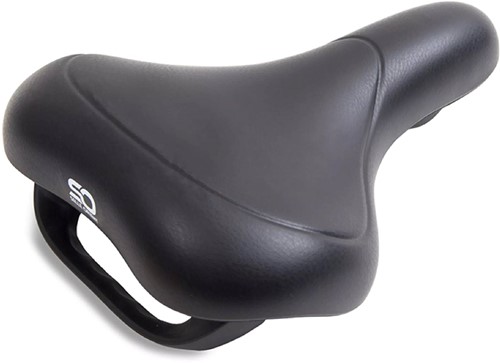 Selle Orient Fiets zadel E-comfort Zwart 260x214mm + Handgreep