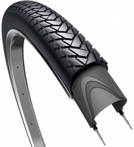 Fiets Buitenband Edge Traveller Basic 28 x 1.75" / 47-622 Zwart Met Reflectie