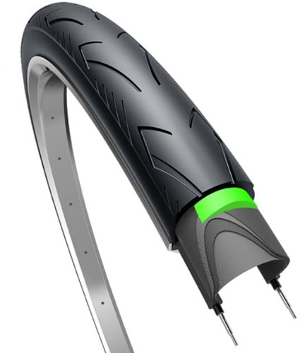 Fiets Buitenband Edge City Ranger Protect 28 x 1.40" / 37-622 Zwart Met Reflectie