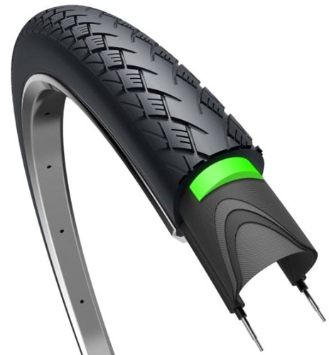 Fiets Buitenband Edge Metro Elite Protect 28 x 1.50" / 40-622 Zwart Met Reflectie