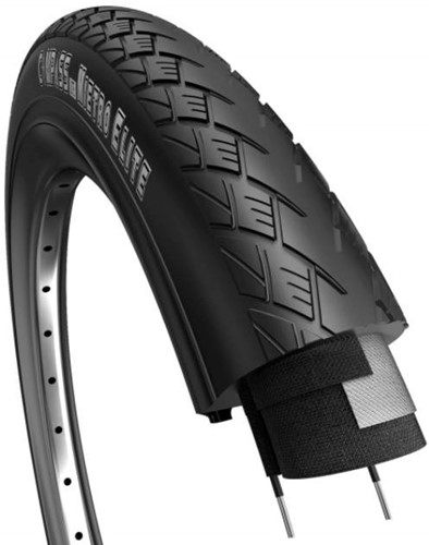 Fiets Buitenband Edge Metro Elite Basic 28 x 1.50" / 40-622 Zwart Met Reflectie