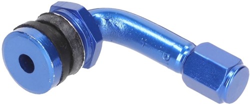 Ventiel 1 stuk Blauw Haaks Scooter 90° graden