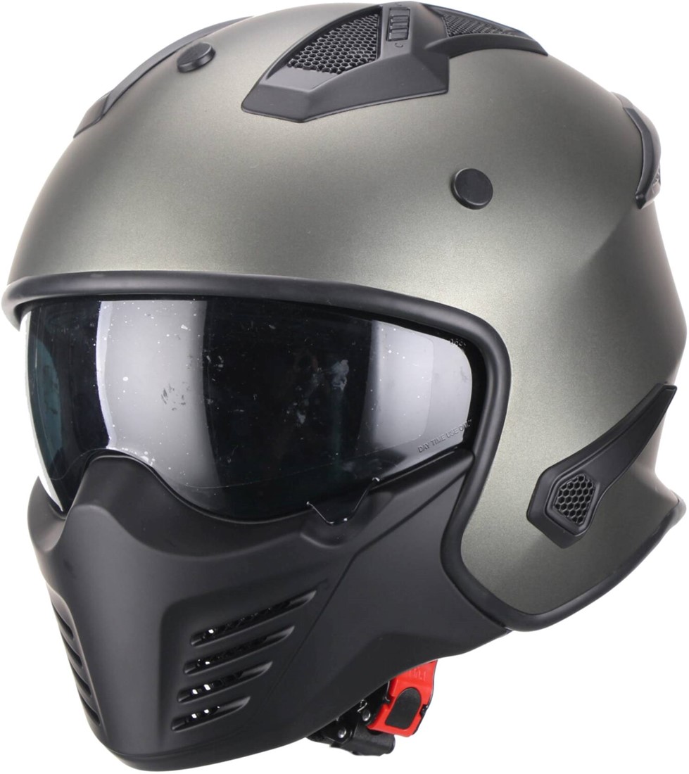 het einde Miles Ontevreden Helm Vito Bruzano - Kleur Mat Titanium - Maat XS Cityparts