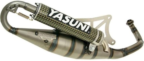 uitlaat yasuni R voor Piaggio 50 2T / Vespa 50 2T Kevlar - tub420ck