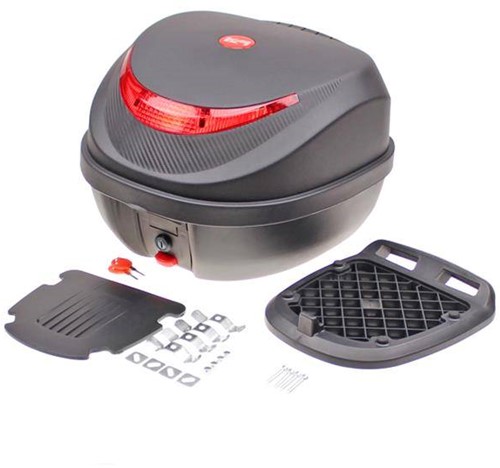 Topkoffer KXM Scooter 31L + Afneembaar Slede 