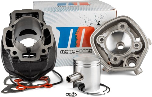 Cilinderkit + Kop Motoforce 70cc voor Gilera Runner / Gilera Dna / Sr 2005 Factory Piaggio Motor / Piaggio Nrg / Piaggio Zip 2000 SP