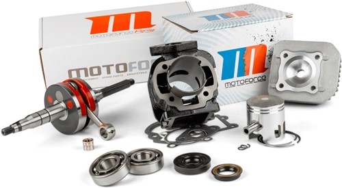 Cilinderkit + kop Motoforce 70cc voor Yamaha slider / Mbk Booster / Mbk Stunt / Aprilia Amico / Yamaha Bws (+ krukas en Lagerset)