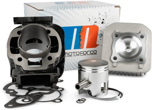 Cilinderkit + kop Motoforce 70cc voor Yamaha slider / Mbk Booster / Mbk Stunt / Aprilia Amico / Yamaha Bws