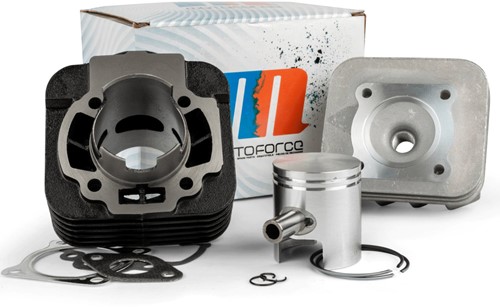 Cilinderkit + Kop motoforce 70cc voor Aprilia 2T / Derbi 2T / Piaggio 2T / Gilera 2T / Vespa 2T / Italjet 2T Luchtgekoeld