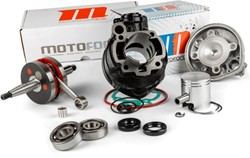 Cilinderkit + Kop Motoforce 70cc voor Yamaha TZR 50 / Aprillia RS 50 AM6 / Minarelli AM6 / Peugeot XP6 (+krukas stage6 en Lagerset)